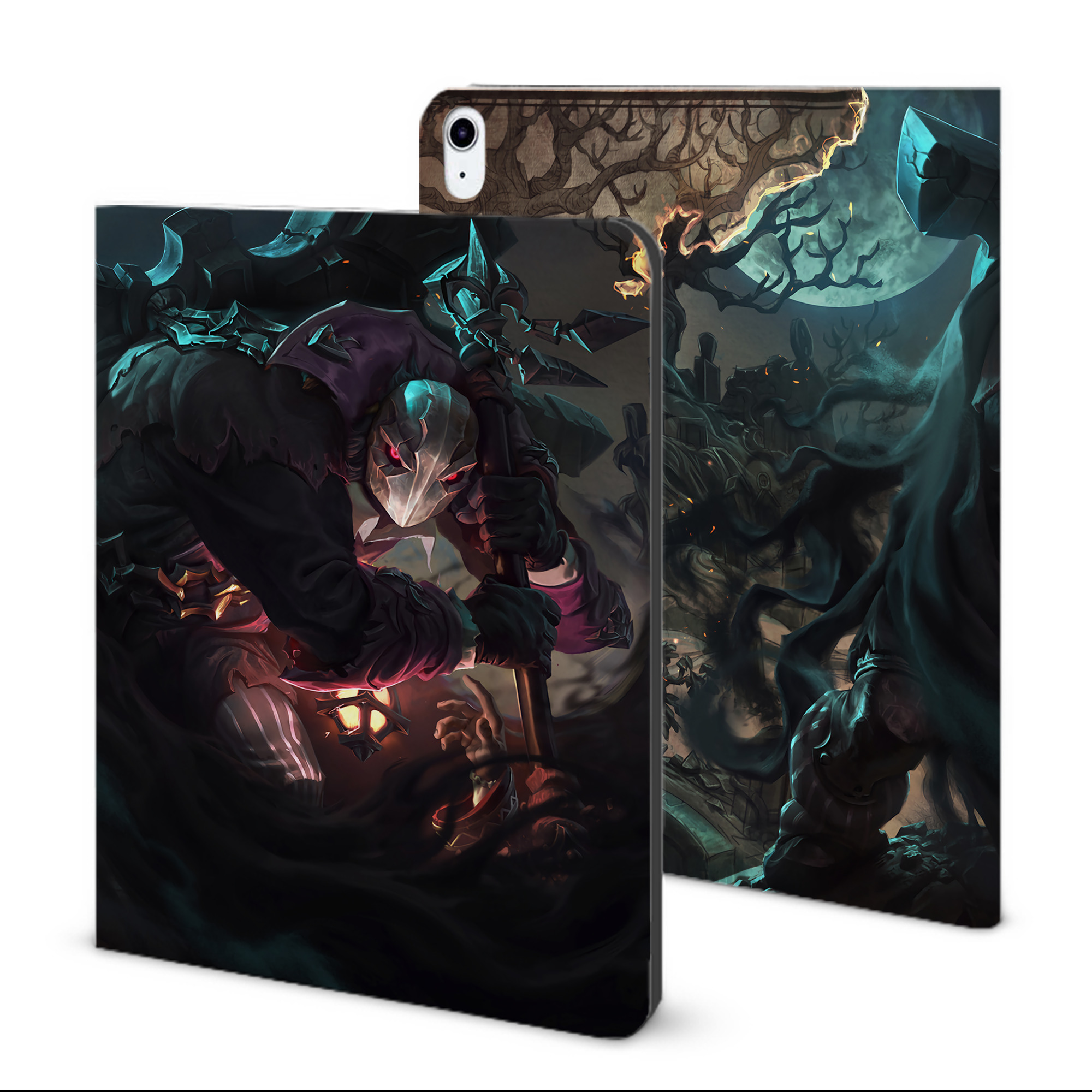 （画像用） リーグ・オブ・レジェンド League of Legends LOL IPad ケース ブック型 PUレザー TPU 耐衝撃 軽量 薄型 ペン収納なし 全面保護 IPad 各モデル対応